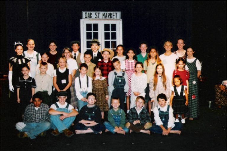 Full cast of On Eagles' Wings, a play about finding hope in the midst of America's Great Depression in the late 1930s